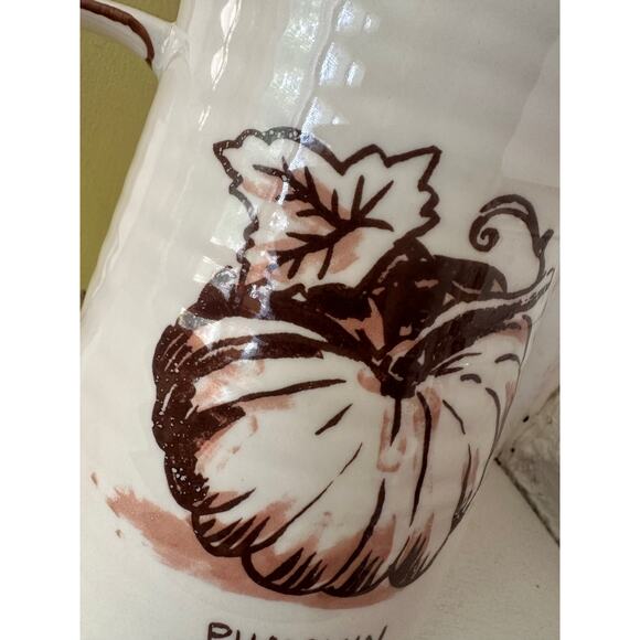 NWT Molly Hatch Pumpkin Harvest 56 Ounce Ceramic Pitcher - Picture 11 of 13